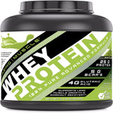 100% Whey Protein Powder *Advanced Formula with Whey Protein Isolate as a Primary Ingredient along with Ultra Filtered Whey Protein Concentrate (Japanese Matcha , 5 Lb)